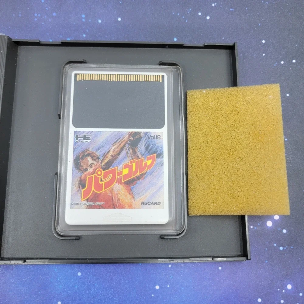 Power Golf (PC Engine) JAPANESE Video Game HuCard CIB Complete 1266